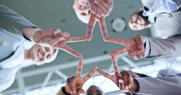 Yıldız Takım Çalışması Adamlarının Motivasyon Grup Görevi Işbirliği Için Bir — Stok video