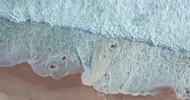 Oceano Natureza Ondas Drone Paisagem Com Ambiente Livre Localização Férias — Vídeo de Stock