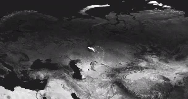 Спутник Ракета Отслеживание Воздушного Удара Помощью Программного Обеспечения Атаки Время — стоковое видео