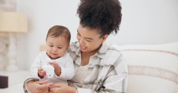 Brinquedo Mãe Filho Bebê Para Desenvolvimento Aprendizagem Crescimento Casa Família — Vídeo de Stock