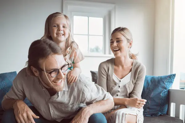 Eine Glückliche Familie Ist Eine Der Größten Freuden Leben Ein — Stockfoto