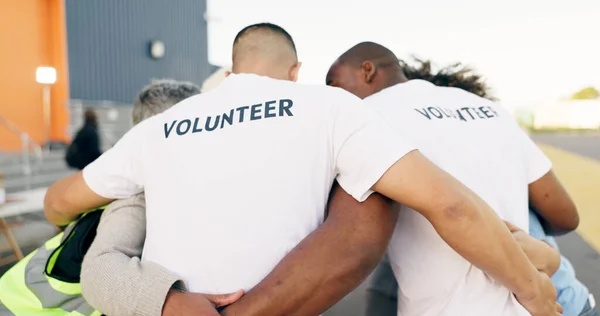 Recycle Charity Volunteer Group Huddle Together Teamwork Unity Solidarity Community — Stock Photo, Image