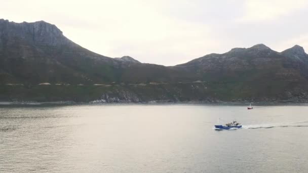 Océan Montagne Paysages Avec Bateau Pour Les Voyages Cape Town — Video