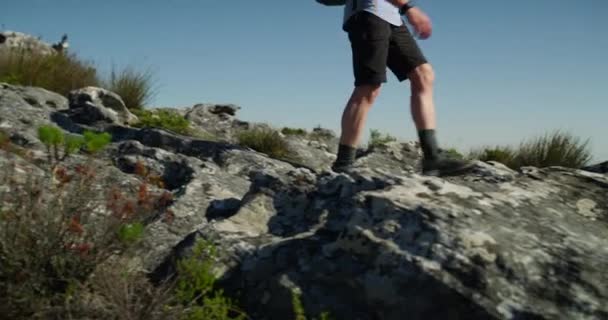 Berge Wandern Und Ausblicke Landschaft Oder Natur Auf Reisen Wellness — Stockvideo