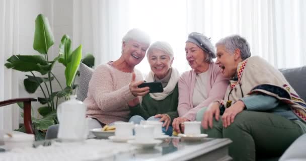 미디어 가정의 거실에서 밈에서 소파에 앉아있는 노인들의 은퇴와 — 비디오