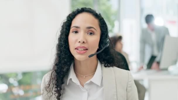 Müşteri Hizmetleri Portre Danışmanlık Danışmanlığı Müşteriyle Sohbet Yardım Danışmanlık Çağrı — Stok video