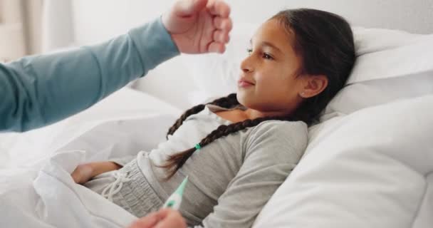 Chambre Coucher Contrôle Température Enfant Malade Virus Rhume Des Sinus — Video