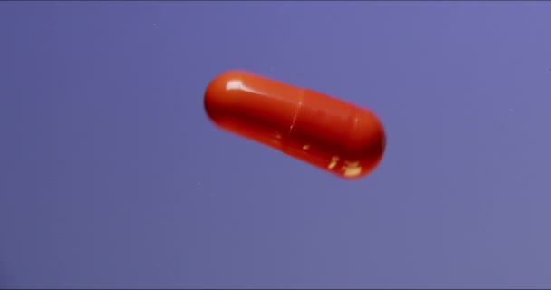 Medizin Tablette Und Kapsel Studio Für Gesundheit Wellness Und Medikamentenattrappe — Stockvideo