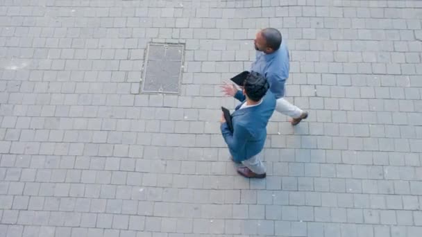 Hatalar Sokaklar Adamları Işe Gitmek Için Sabah Şehir Dışında Bir — Stok video