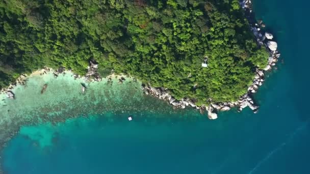 Пейзаж Безпілотник Повітряний Вид Свободу Воду Літні Канікули Подорож Відпустка — стокове відео