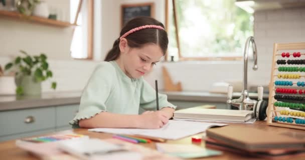 Dzieci Praca Domowa Edukacja Uczniów Pisanie Notatniku Rozwojem Wiedzy Papier — Wideo stockowe
