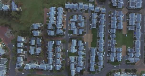 Nemovitost Domy Venkově Střechou Dronem Zemědělská Komunita Pro Rozvoj Investice — Stock video