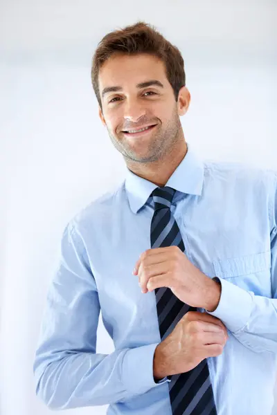 Empresario Retrato Feliz Vestidor Con Camisa Profesional Empleado Trabajo Corporativo — Foto de Stock