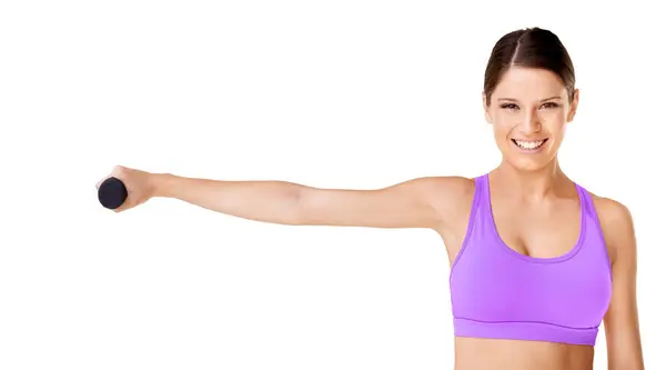 Minibel Workout Portret Van Vrouw Beweging Voor Fitness Gezondheid Wellness — Stockfoto