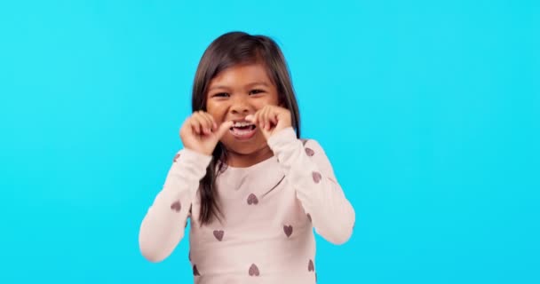 Смешное Лицо Смех Ребенок Зеленом Экране Комедии Счастья Комических Развлечений — стоковое видео
