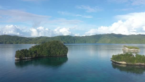 Drone Isla Paisaje Naturaleza Medio Ambiente Viajar Indonesia Para Paz — Vídeos de Stock