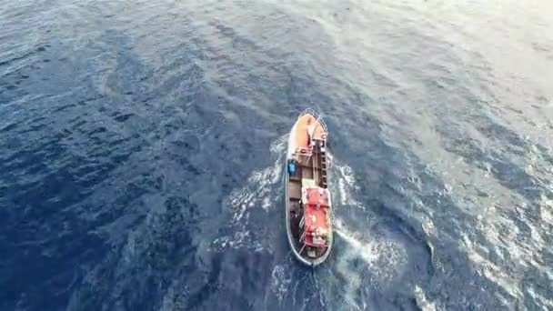 Aéreo Carga Barco Mar Para Transporte Transporte Logística Distribuição Comércio — Vídeo de Stock