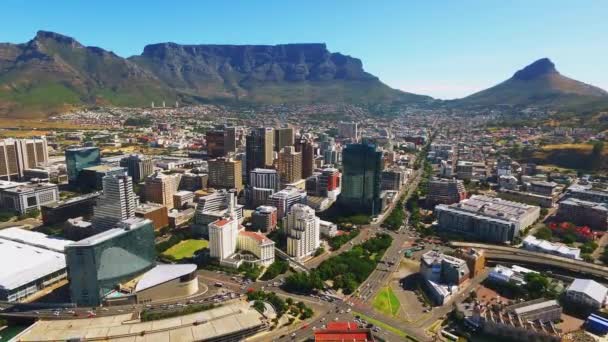 Letecký Dron Město Kapské Město Jako Rekreační Nebo Rekreační Místo — Stock video