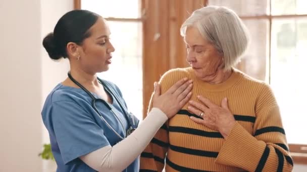 집에서 상황을 간호사 재활을 치료사 컨설팅 — 비디오