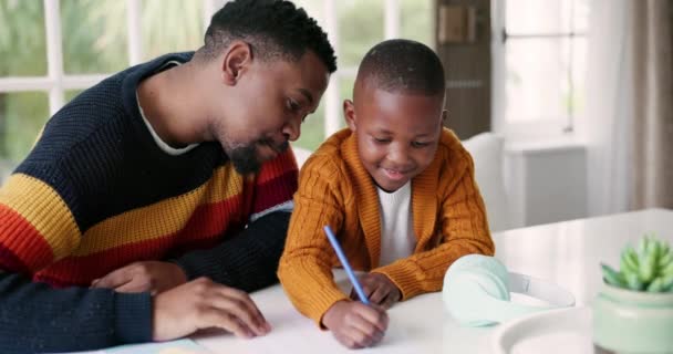 Eğitim Kitap Yazma Evde Öğrenme Öğrenme Yaratıcı Ders Için Çocuk — Stok video