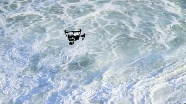Okyanus Doğa Insansız Hava Araçları Fotoğrafçılık Hava Görüntüsü Dalgalı Doğal — Stok video