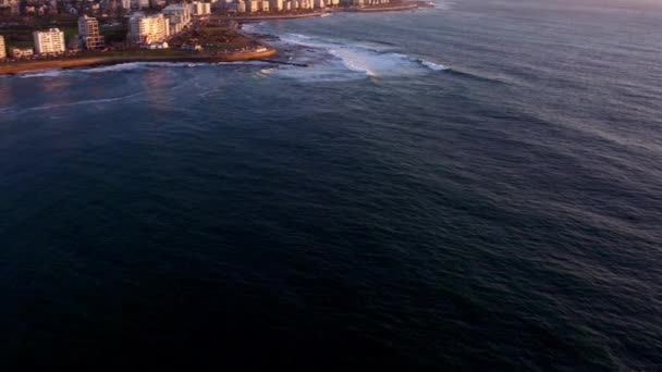 Manzara Şehir Sahil Binalar Yazlar Manzaralı Dalgalar Doğal Cape Town — Stok video