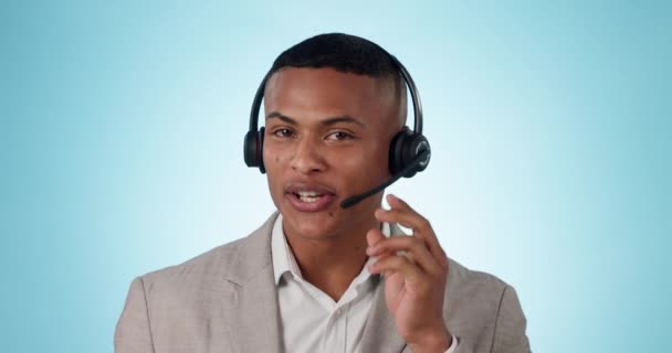 Call Center Crm Neem Contact Met Ons Man Telefoon Met — Stockvideo