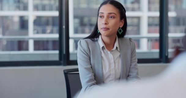 Empresários Cooperação Mulher Uma Reunião Planejamento Colaboração Com Brainstorming Negociação — Vídeo de Stock
