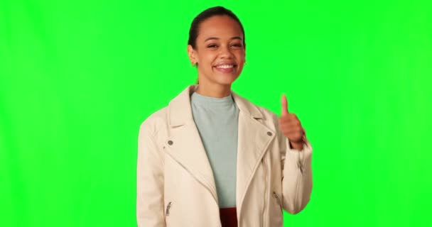 Bravo Choix Examen Sur Écran Vert Avec Femme Pour Expérience — Video