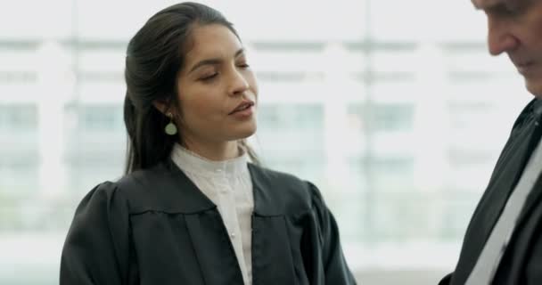 조사에 협력하여 변호사의 파트너십 변호사 그녀의 멘토와 이야기 — 비디오