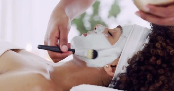 Spa Yüz Bakımı Güzellik Lüks Rahat Bir Cilt Bakımı Kozmetik — Stok video