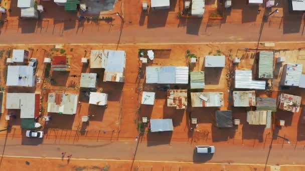 Południowa Afryka Drogi Miejskie Infrastruktura Wsi Dronem Widok Góry Społecznością — Wideo stockowe