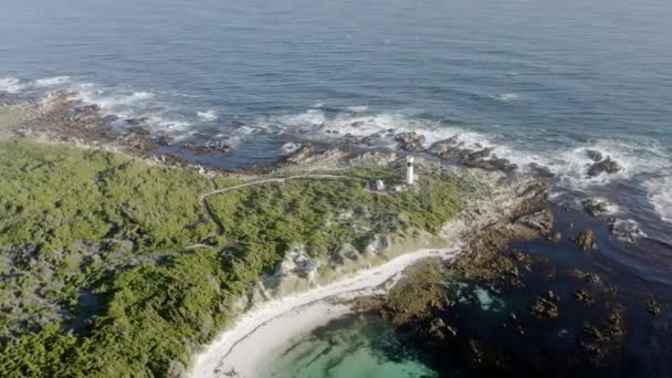 Océano Isla Costa Con Vista Dron Ubicación Tropical Para Vacaciones — Vídeos de Stock