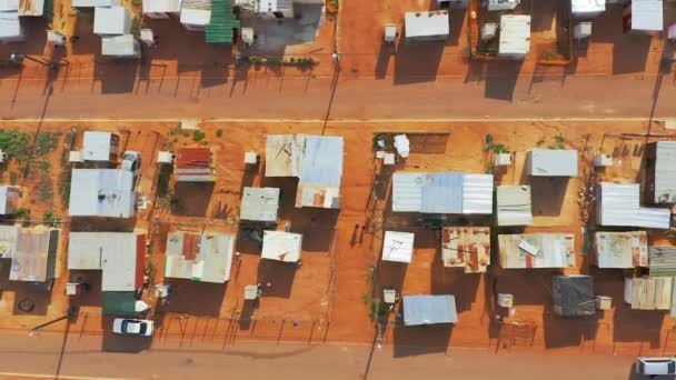 Νότια Αφρική Αστική Κωμόπολη Και Τις Υποδομές Του Χωριού Drone — Αρχείο Βίντεο