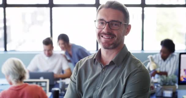 Empresário Líder Equipe Que Trabalham Sala Reuniões Para Empresa Brainstorming — Vídeo de Stock