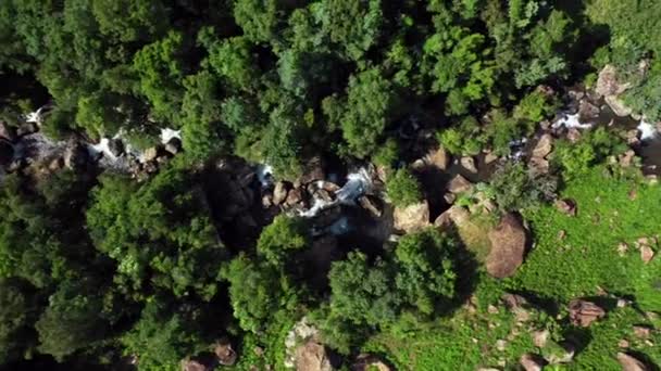 Drone Entorno Montaña Naturaleza Con Colina Para Paisajes Ecología Ecosistema — Vídeo de stock