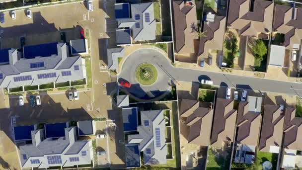 Dron Dům Nemovitosti Sousedství Majetkem Pro Umístění Architekturu Byt Letecký — Stock video