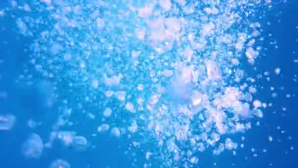 Voda Bubliny Oceán Přírodě Modré Podvodní Cákance Atlantickém Moři Zemi — Stock video