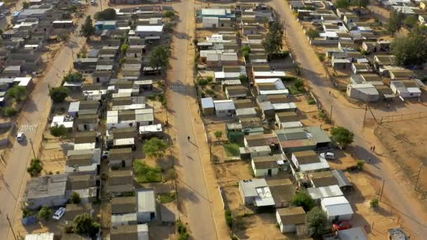 Drone Propriedade Área Rural Aldeia Com Infra Estrutura Pobre Assentamento — Vídeo de Stock