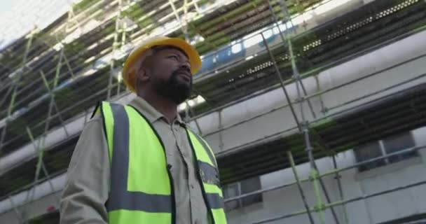 관리를 현장에 건축가 콘크리트 구조와 안전을 아프리카 계약자 엔지니어 — 비디오