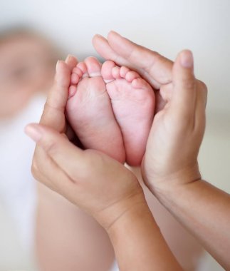 Sevgi, anne ve yeni doğmuş elleri ya da gelişmek için ayakları, yetiştirilmesi ve bağlanması için apartman dairesinde. Aile, kadın ya da bebek parmakları evde güven, destek ya da bakım ile ilişki ya da annelik.