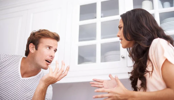 Couple Stress Fight Angry Conflict Crisis Life Mistake Marriage Fail — Stock Photo, Image