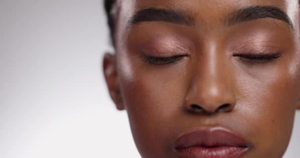 Cilt Bakımı Makyaj Güzellik Güzellik Için Beyaz Arka Planda Siyah — Stok video