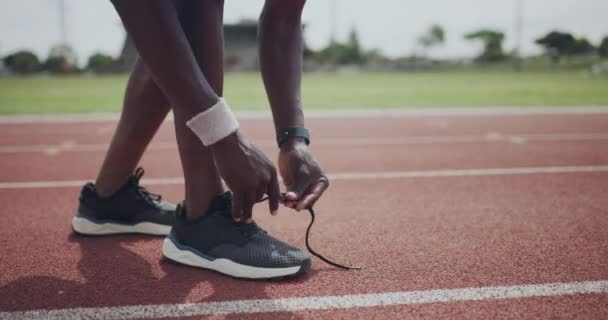 Personne Chaussures Lacets Pour Course Exercice Entraînement Plein Air Sur — Video