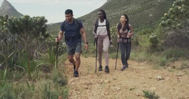 Seyahat Doğa Rock Insanlar Sabah Yolculuklarında Kardiyo Egzersizlerinde Güney Afrika — Stok video