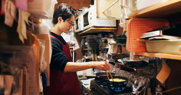 Japanse Chef Kok Koken Keuken Door Kachel Service Catering Baan — Stockfoto
