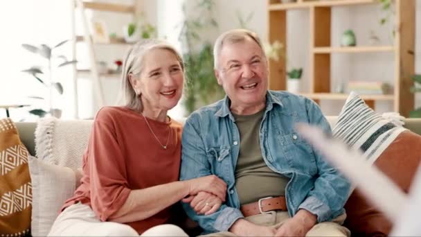 Coppia Anziana Conversazione Terapia Matrimonio Consulenza Conciliazione Delle Relazioni Comunicazione — Video Stock
