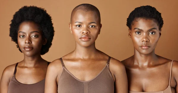 Hudvård Ansikte Eller Afrikanska Modeller Med Skönhet Glödande Hud Eller — Stockfoto