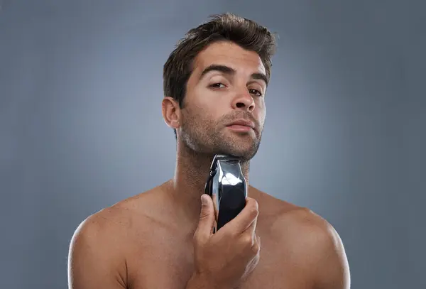 Stüdyoda Tıraş Olmak Tıraş Olmak Tıraş Olmak Tıraş Olmak Için — Stok fotoğraf
