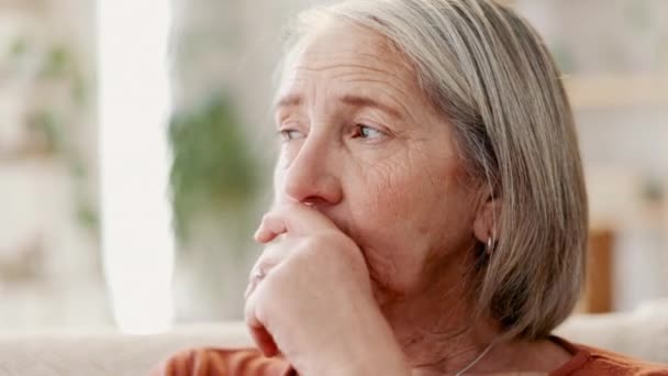 Stres Korku Endişe Alzheimer Hafıza Travması Olan Bir Evde Anksiyete — Stok video
